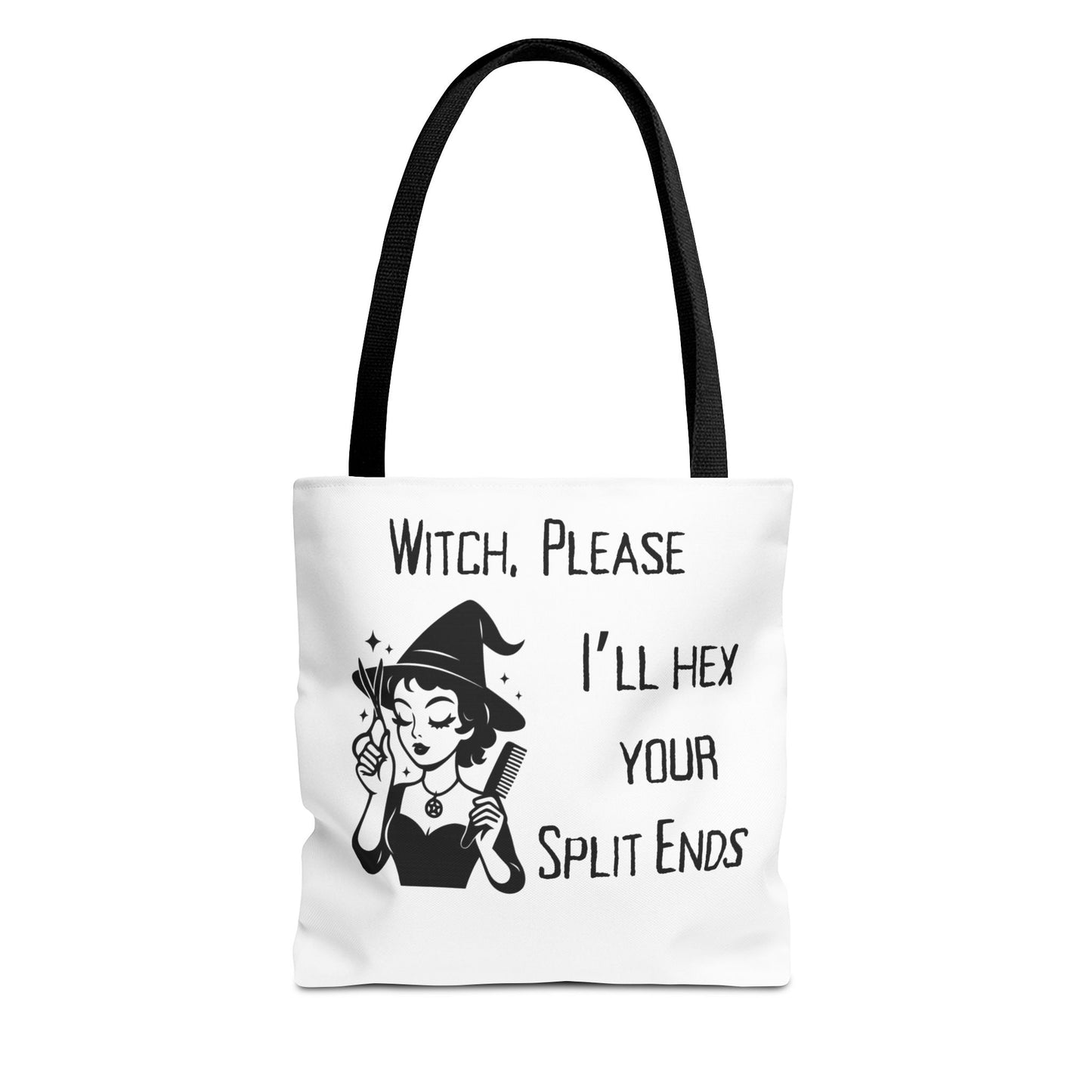 Witchy Hairstylist Tote Bag - Witch, please I'll hex your split ends