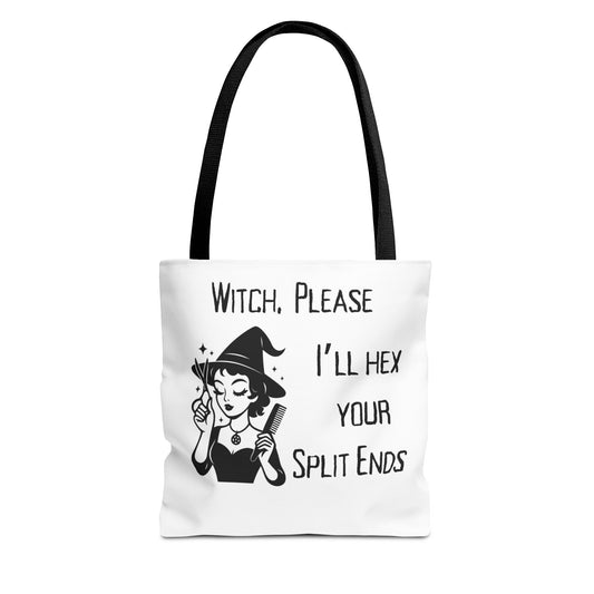 Witchy Hairstylist Tote Bag - Witch, please I'll hex your split ends